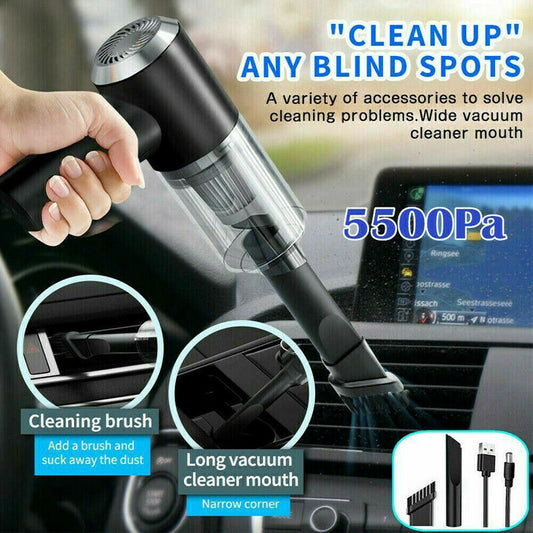 Handheld Vacuum Cleaner for Car & Home – Cordless, Powerful, Easy to Use