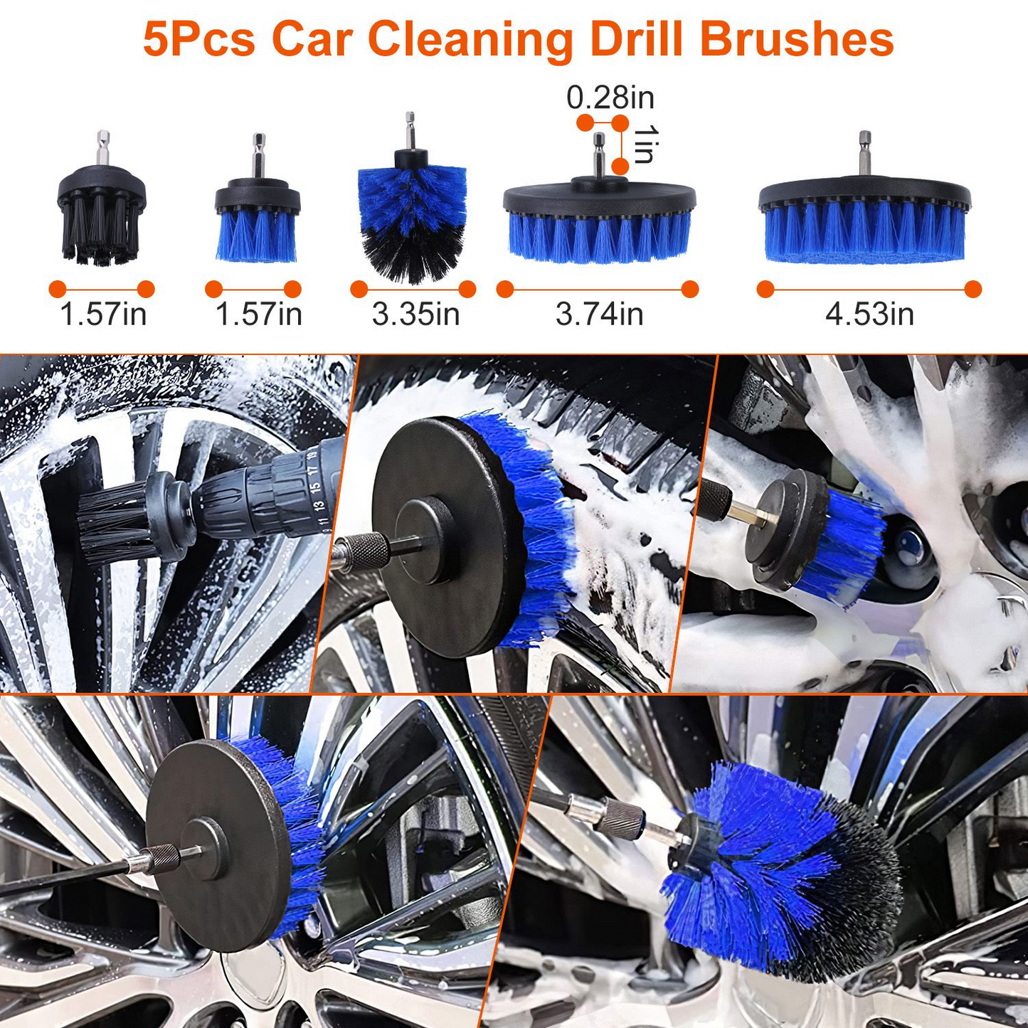 26-in-1 Car Detailing Brush & Cleaning Kit