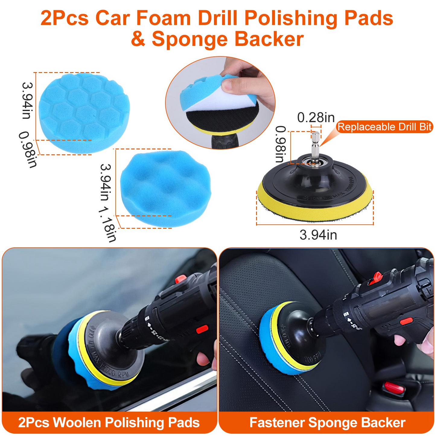 26-in-1 Car Detailing Brush & Cleaning Kit