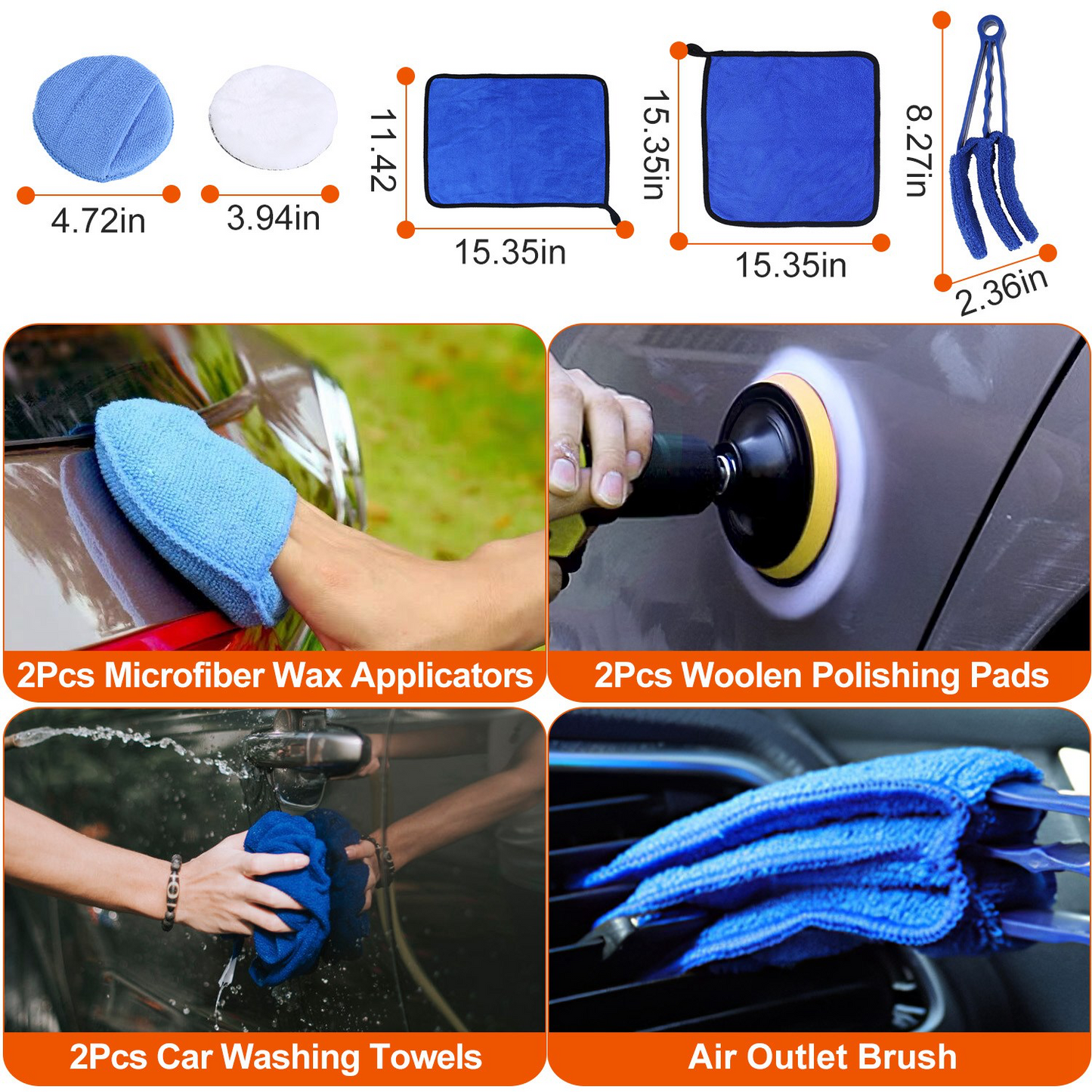 26-in-1 Car Detailing Brush & Cleaning Kit